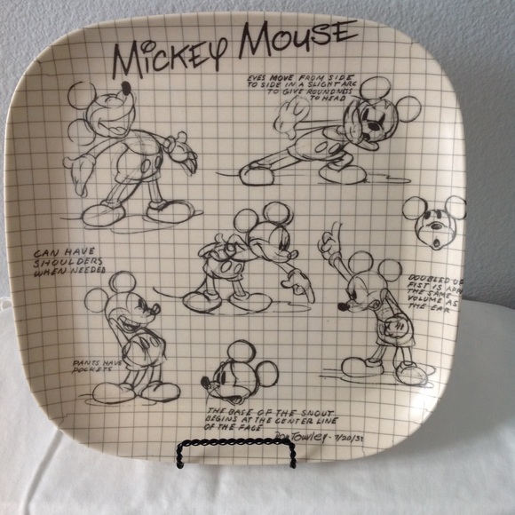 Disney Dining Disney Plates Mickey Mouse Bamboo Set Of 4 Poshmark